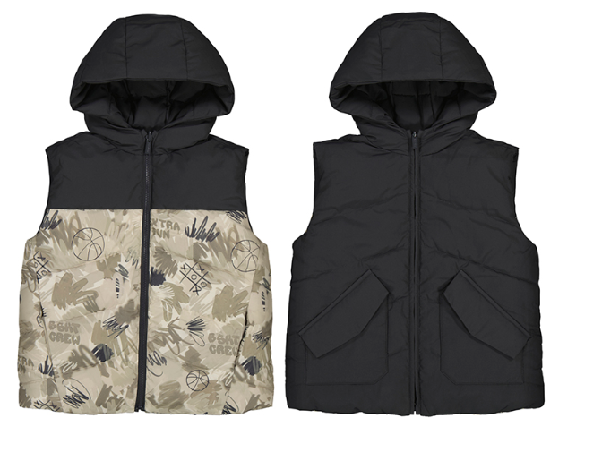 Mayoral Reversible Hooded Gilet Style 4382 - Shadow